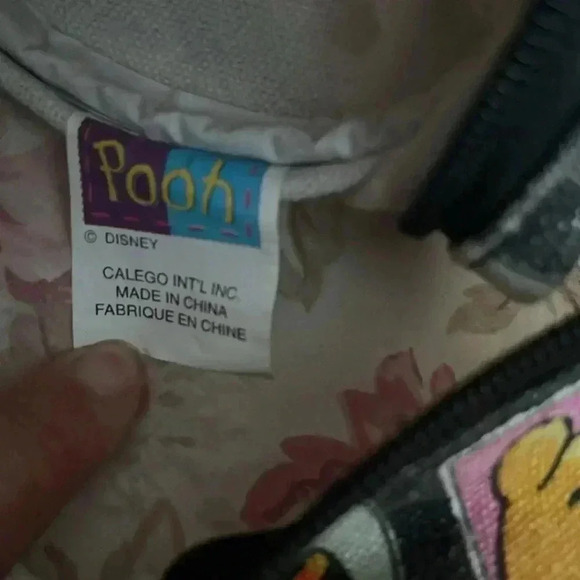 Vintage Winnie  The Pooh Cotton Duffle bag- No Shoulder Strap - Picture 13 of 13